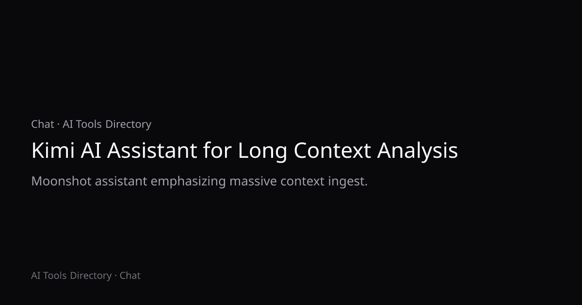 Kimi AI Assistant for Long Context Analysis